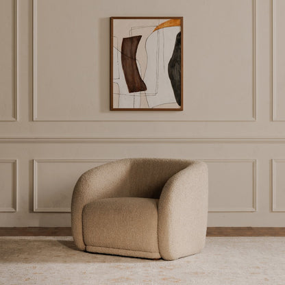 Moes Home - Faye Accent Chair Beige Boucle - FO-1028-34 view 7