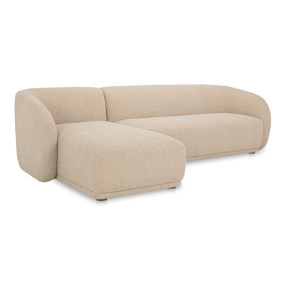 Moes Home - Faye Left Sectional Beige Boucle - FO-1030-34-L-0 view 3