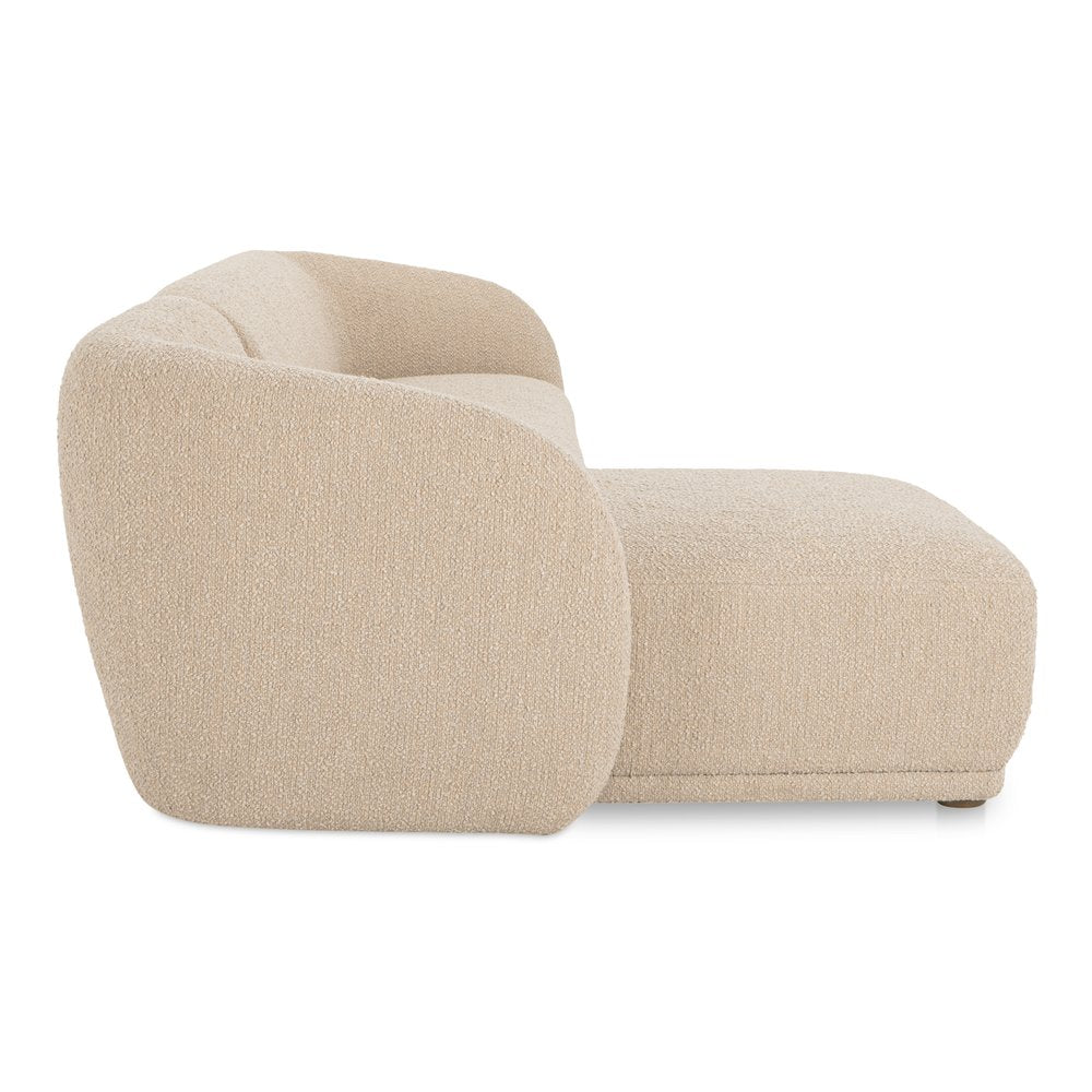 Moes Home - Faye Left Sectional Beige Boucle - FO-1030-34-L-0 view 4