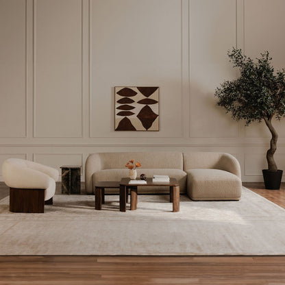 Moes Home - Faye Left Sectional Beige Boucle - FO-1030-34-L-0 view 9