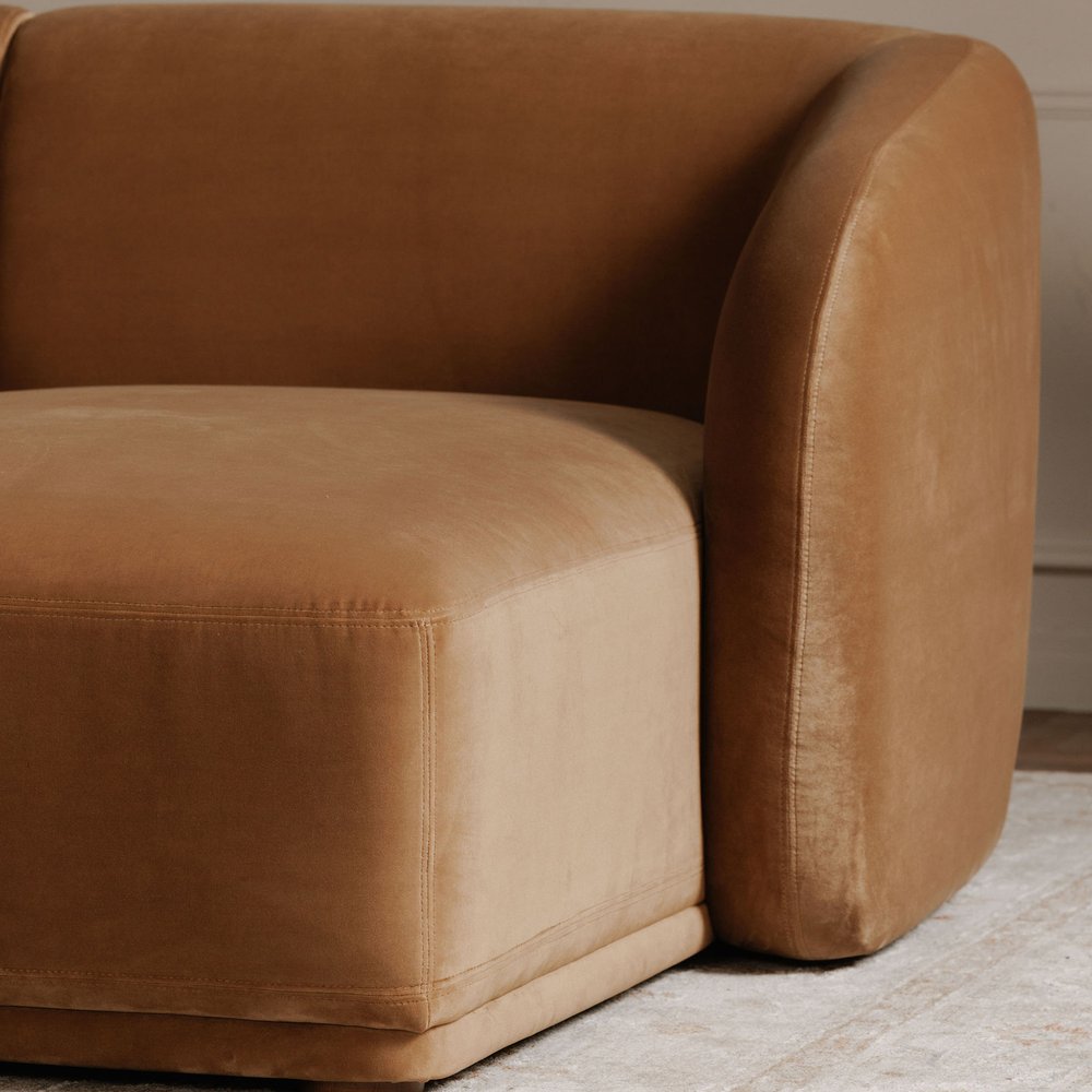 Moes Home - Faye Right Sectional Tan Faux Mohair - FO-1030-40-R-0 view 8
