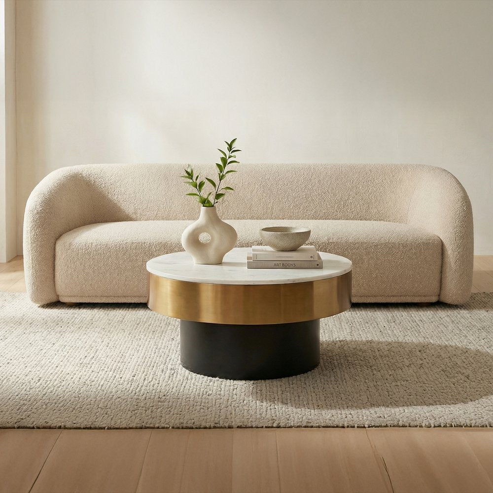 Moes Home - Faye Sofa Beige Boucle - FO-1029-34 view 7