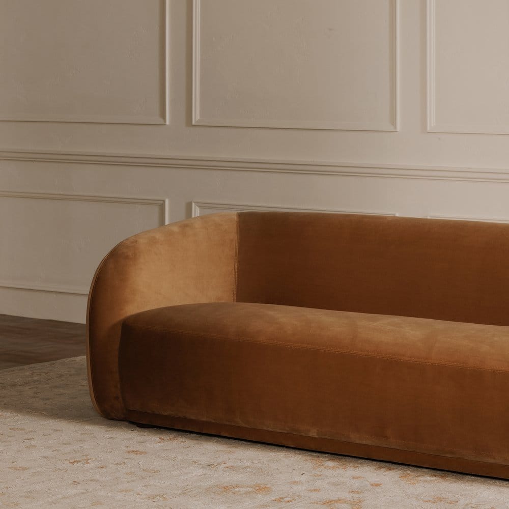 Moes Home - Faye Sofa Tan Faux Mohair - FO-1029-40 view 8