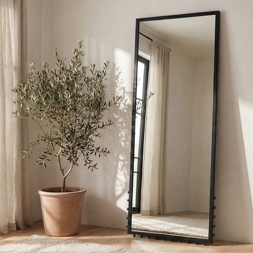 Moes Home - Figaro Floor Mirror Black - FI-1128-02 view 6