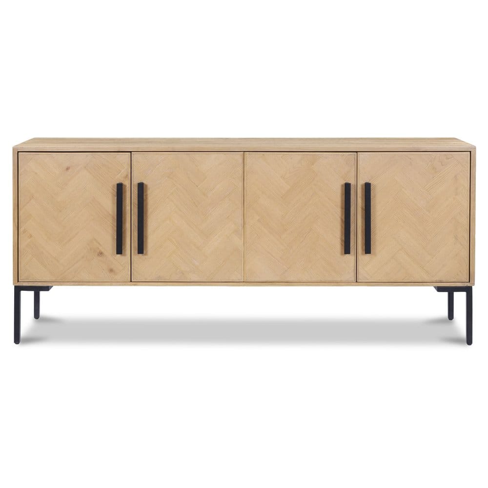 Moes Home - Fishbone Sideboard Natural - QM-1003-24 view 1