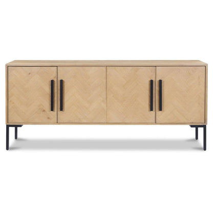 Moes Home - Fishbone Sideboard Natural - QM-1003-24 view 1