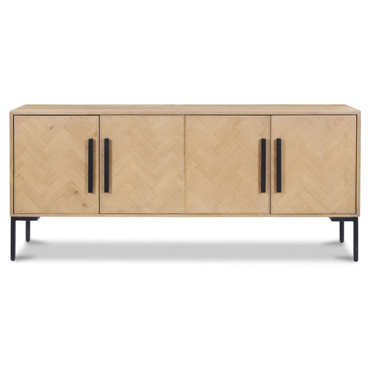 Moes Home - Fishbone Sideboard Natural - QM-1003-24 view 1