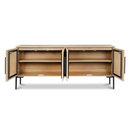 Moes Home - Fishbone Sideboard Natural - QM-1003-24 view 2