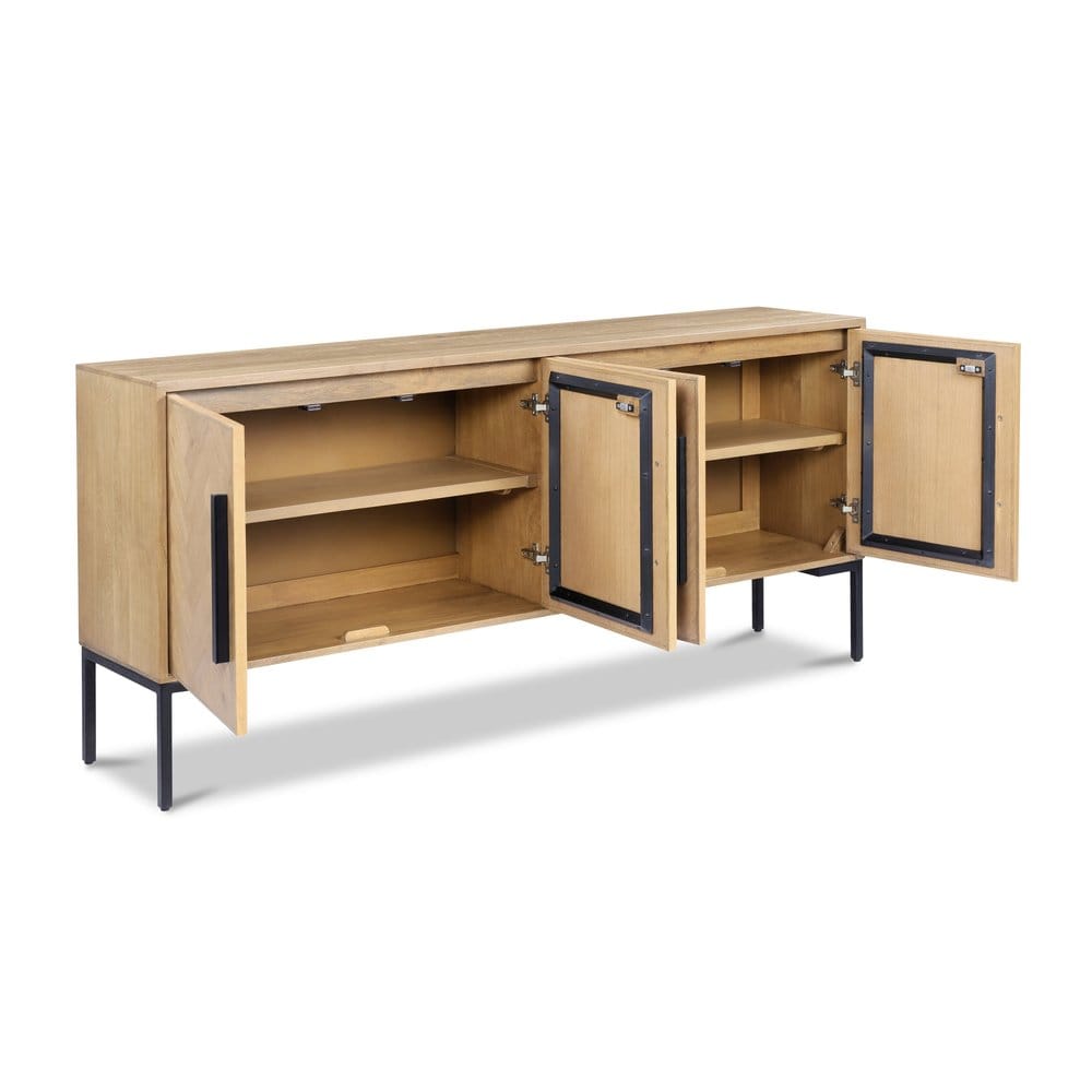 Moes Home - Fishbone Sideboard Natural - QM-1003-24 view 4