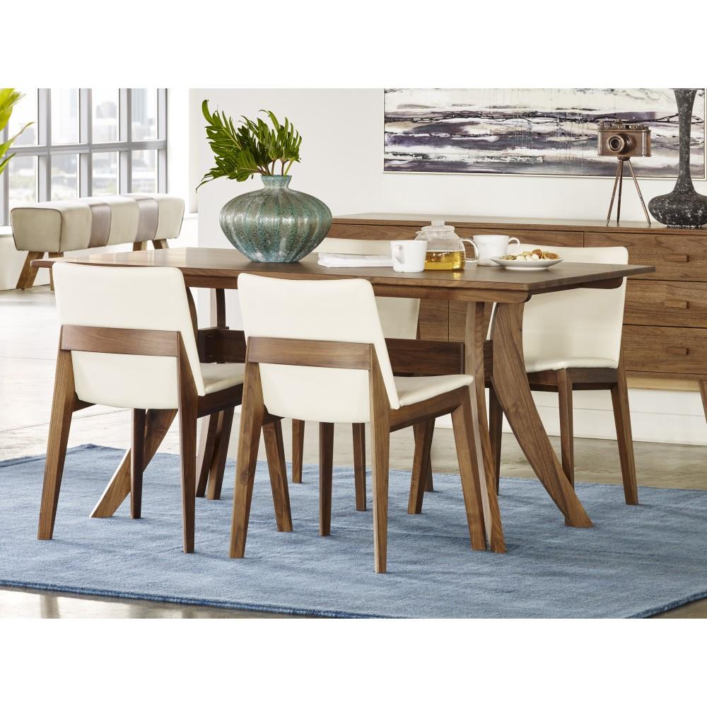 Moes Home - Florence Rectangular Dining Table Small in Walnut - BC-1001-03 veiw 5