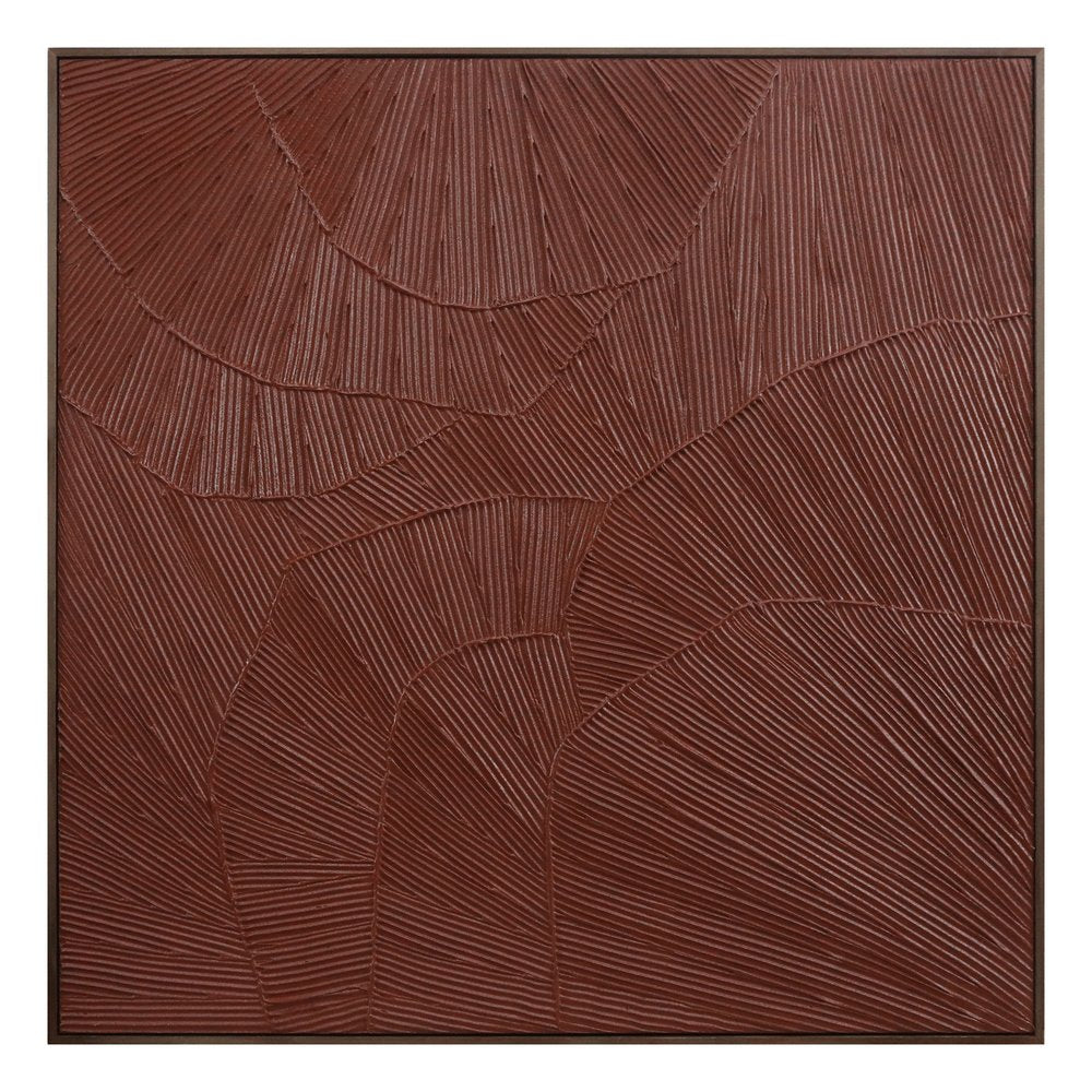 Moes Home - Flutter Framed Painting Maroon - WP-1307-37 view 2