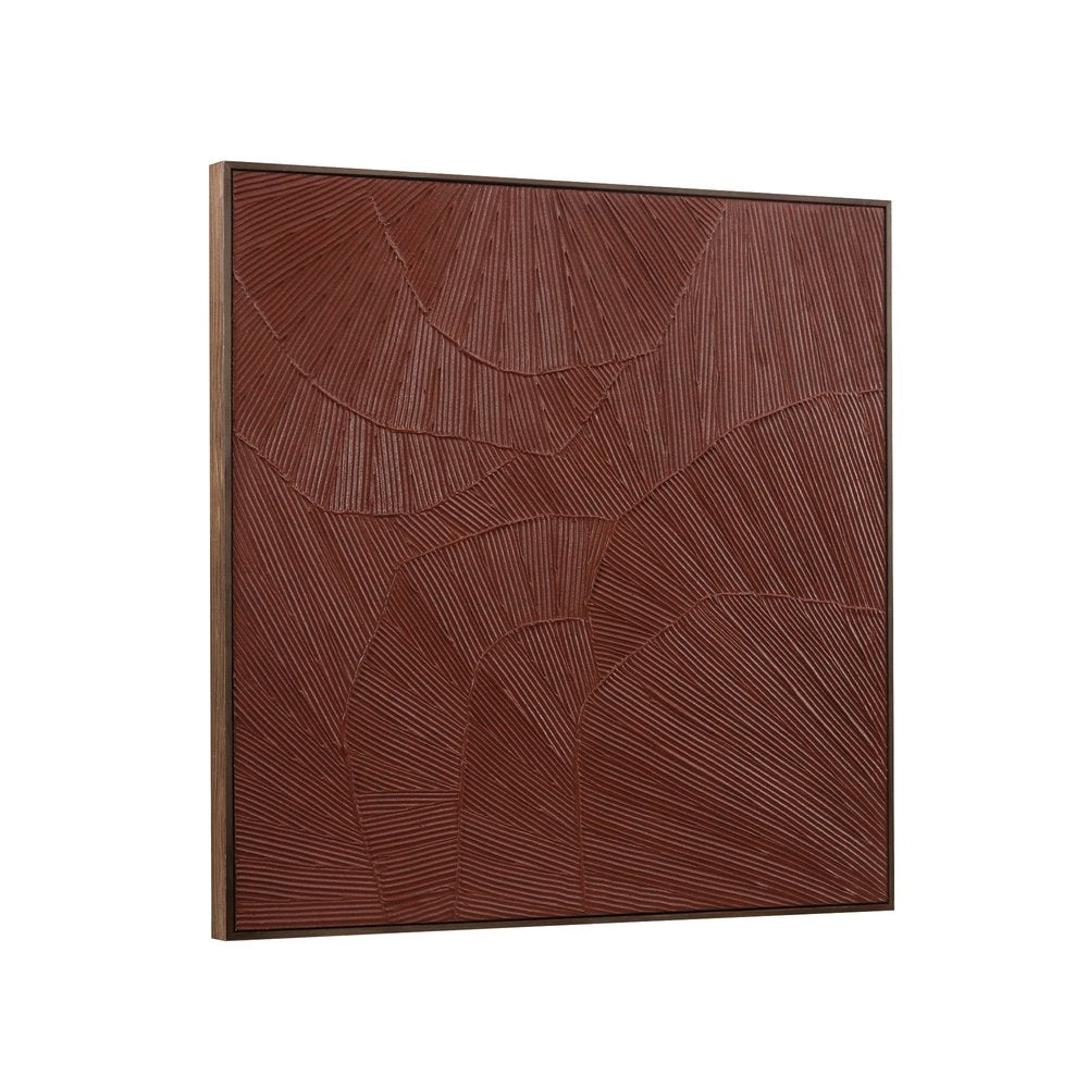 Moes Home - Flutter Framed Painting Maroon - WP-1307-37 view 4