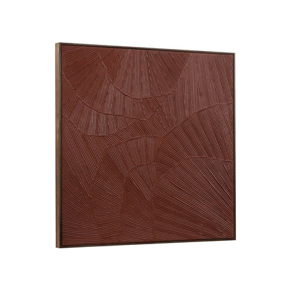 Moes Home - Flutter Framed Painting Maroon - WP-1307-37 view 4