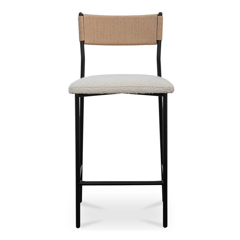 Moes Home - Foley Counter Stool White - ZT-1046-18 view 1