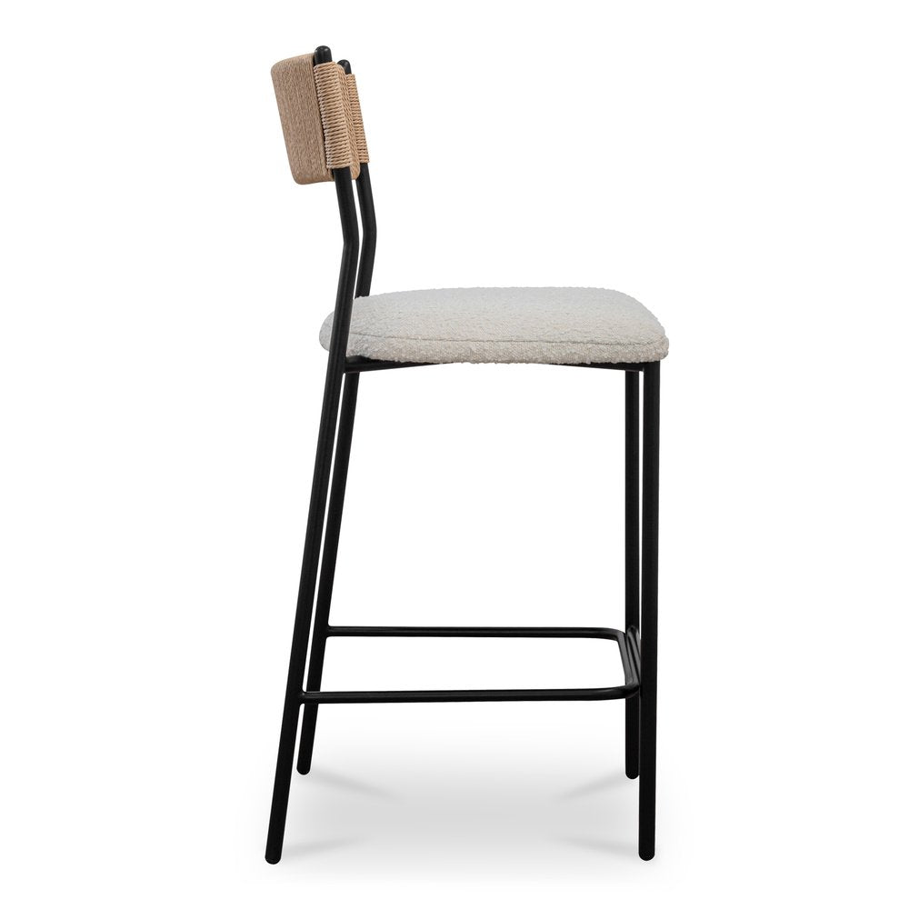 Moes Home - Foley Counter Stool White - ZT-1046-18 view 4