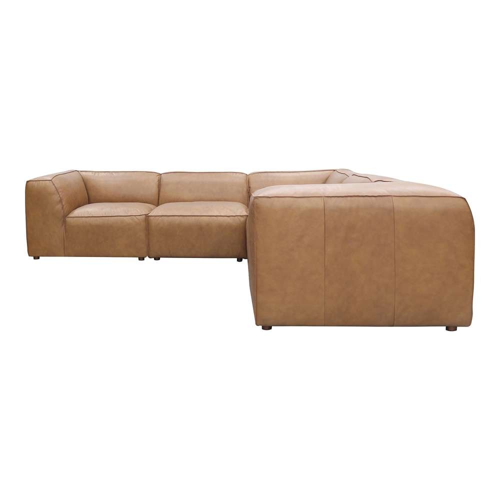 Moes Home - Form Dream Modular Sectional Sonoran Tan Leather - XQ-1008-40 veiw 1
