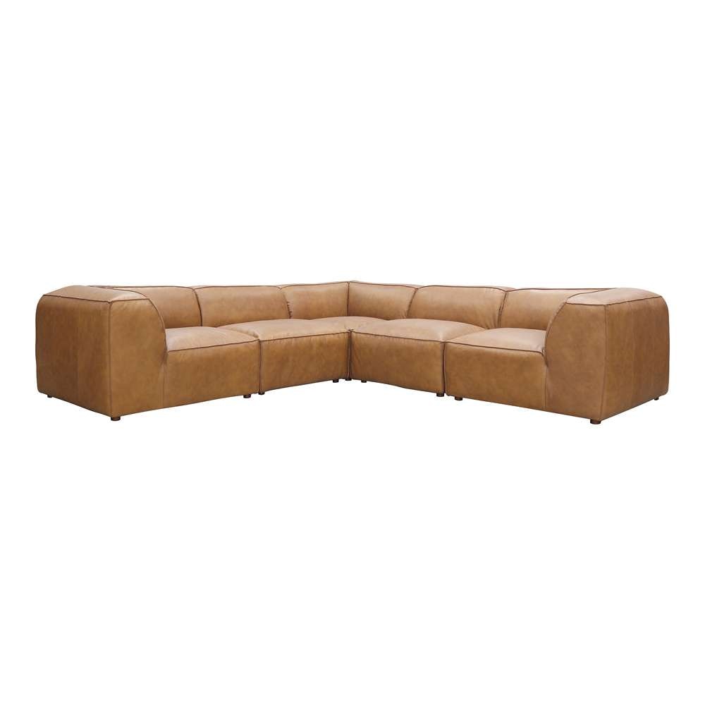 Moes Home - Form Dream Modular Sectional Sonoran Tan Leather - XQ-1008-40 veiw 2