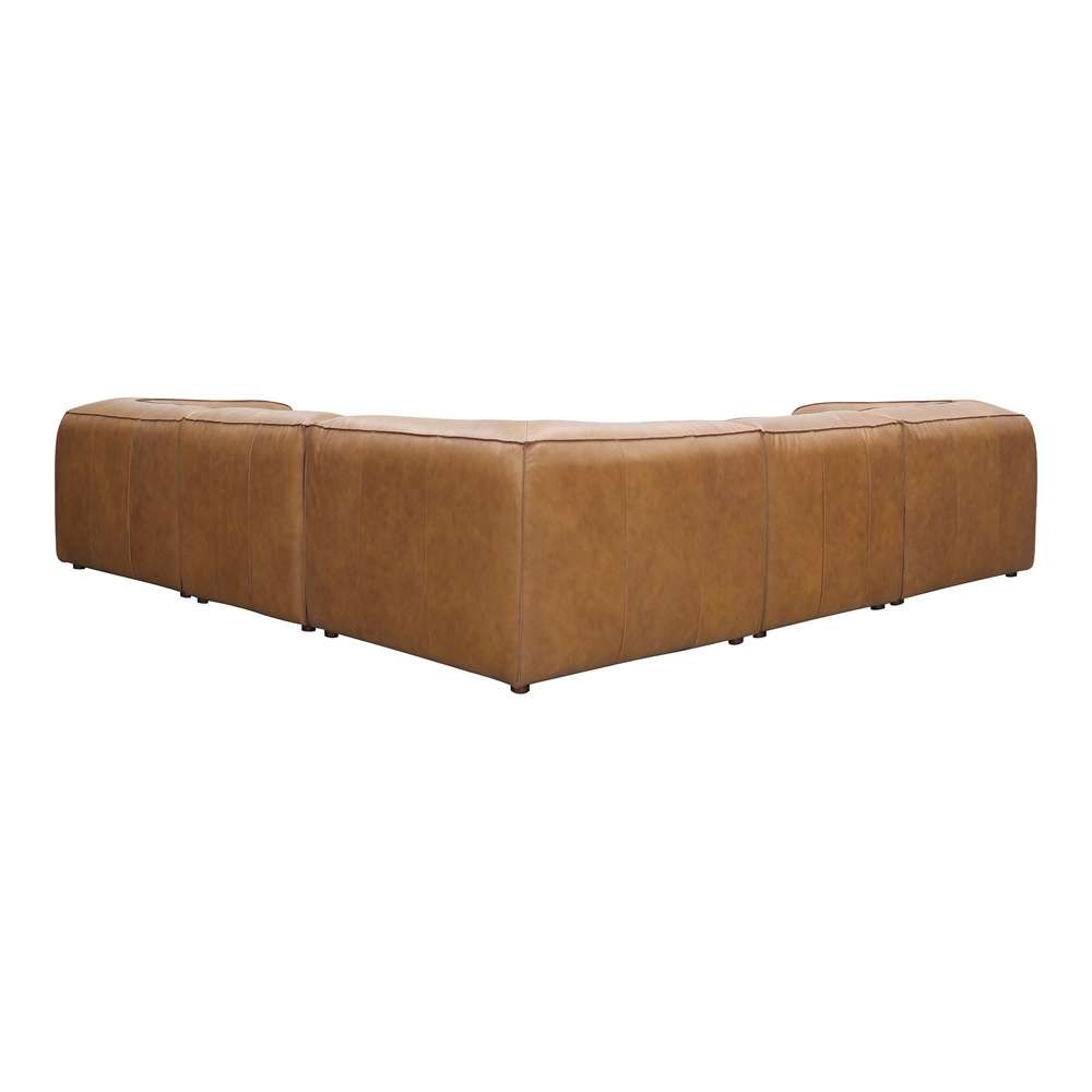 Moes Home - Form Dream Modular Sectional Sonoran Tan Leather - XQ-1008-40 veiw 4