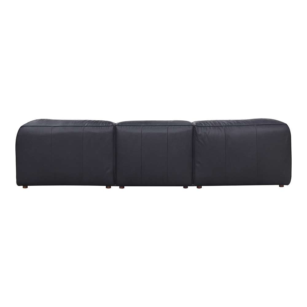 Moes Home - Form Dream Modular Sectional Vantage Black Leather - XQ-1008-02 veiw 3