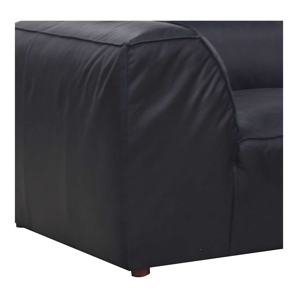 Moes Home - Form Dream Modular Sectional Vantage Black Leather - XQ-1008-02 veiw 5