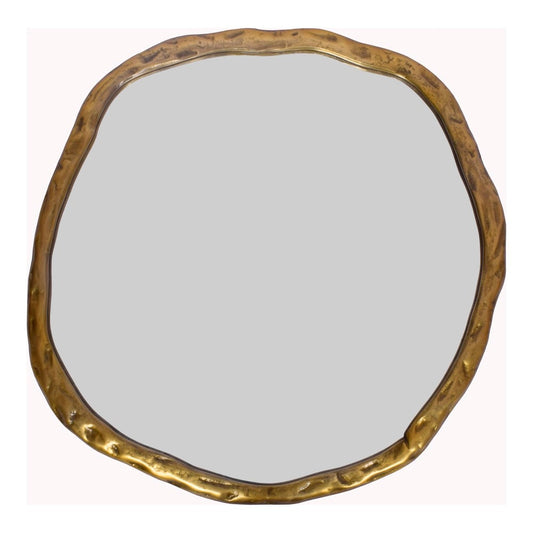 Moes Home - Foundry Mirror Large in Gold - FI-1098-32 veiw 1