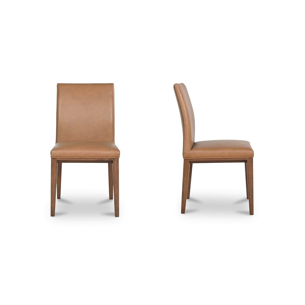 Moes Home - Frankie Dining Chair Tan Leather-Set of 2 - EQ-1011-03 view 4