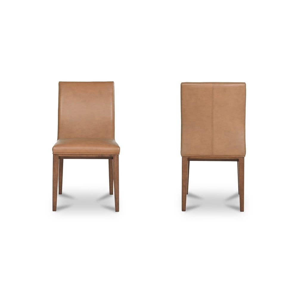 Moes Home - Frankie Dining Chair Tan Leather-Set of 2 - EQ-1011-03 view 7