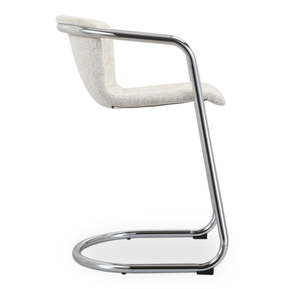 Moes Home - Freeman Chrome Frame Counter Stool Blended Cream - Set of 2 - PK-1115-37 view 5
