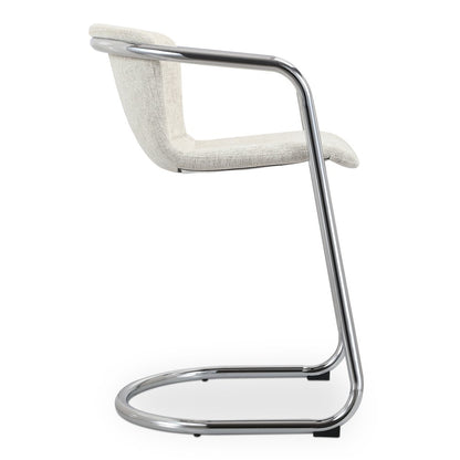Moes Home - Freeman Chrome Frame Counter Stool Blended Cream - Set of 2 - PK-1115-37 view 5