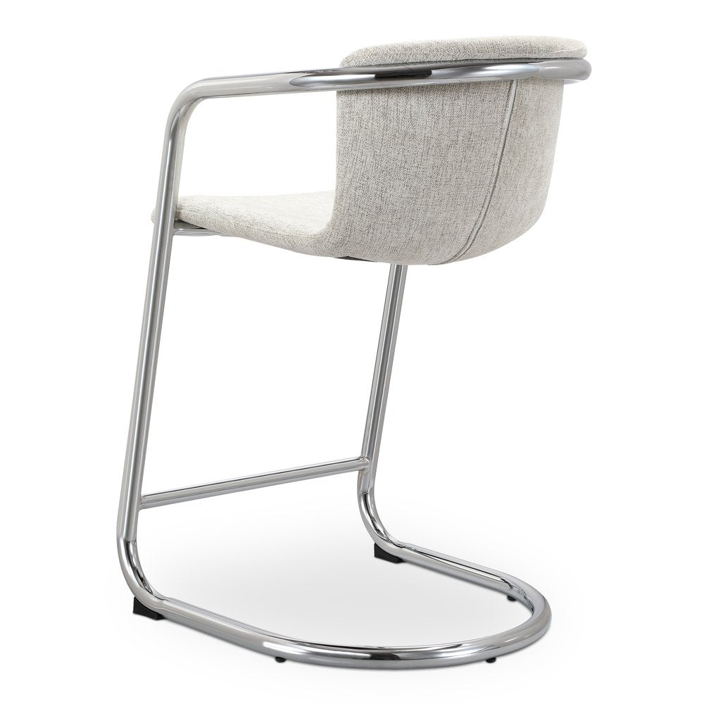 Moes Home - Freeman Chrome Frame Counter Stool Blended Cream - Set of 2 - PK-1115-37 view 7