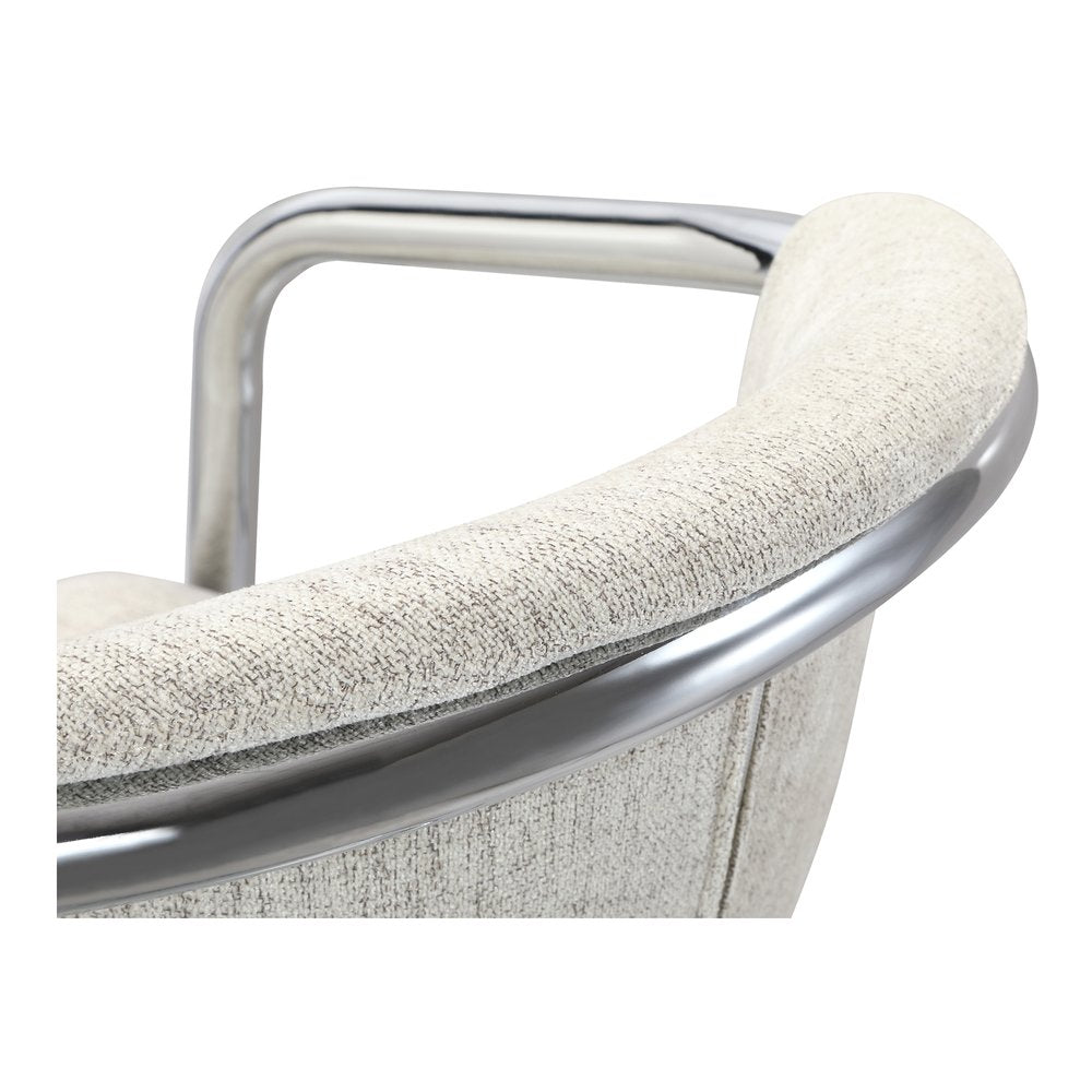 Moes Home - Freeman Chrome Frame Counter Stool Blended Cream - Set of 2 - PK-1115-37 view 8
