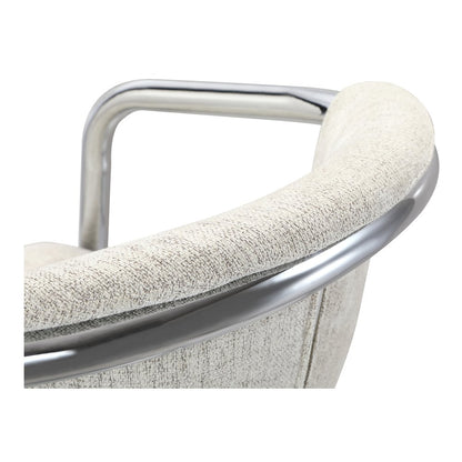 Moes Home - Freeman Chrome Frame Counter Stool Blended Cream - Set of 2 - PK-1115-37 view 8
