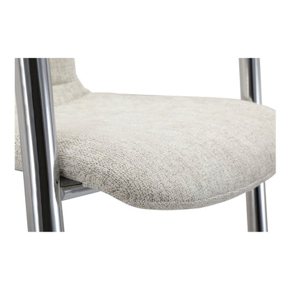 Moes Home - Freeman Chrome Frame Counter Stool Blended Cream - Set of 2 - PK-1115-37 view 9