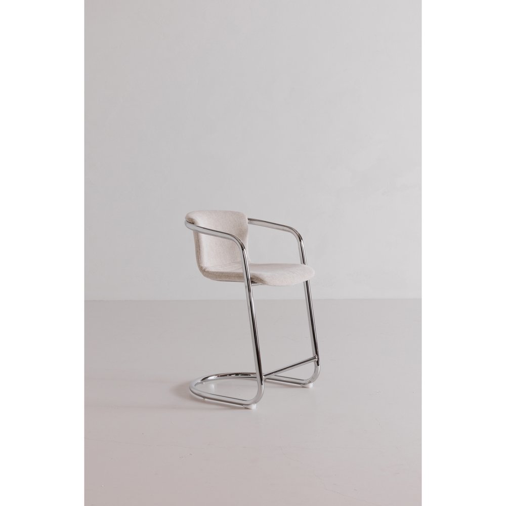 Moes Home - Freeman Chrome Frame Counter Stool Blended Cream - Set of 2 - PK-1115-37 view 10