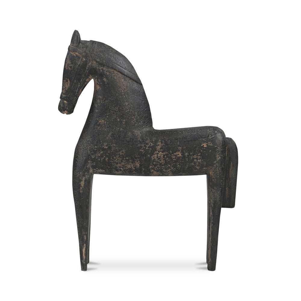 Moes Home - Gallant Wooden Sculpture Black - PZ-1013-02 view 1