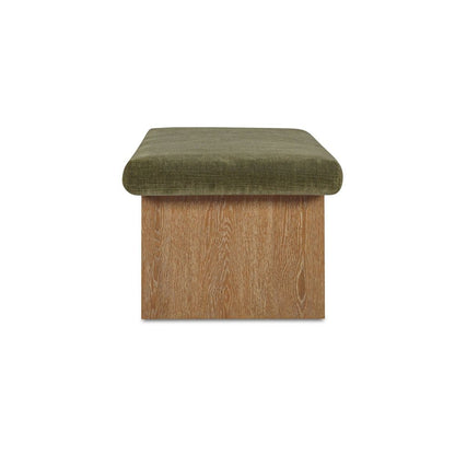 Moes Home - Gemma Storage Bench Dark Green - FO-1050-27 view 4
