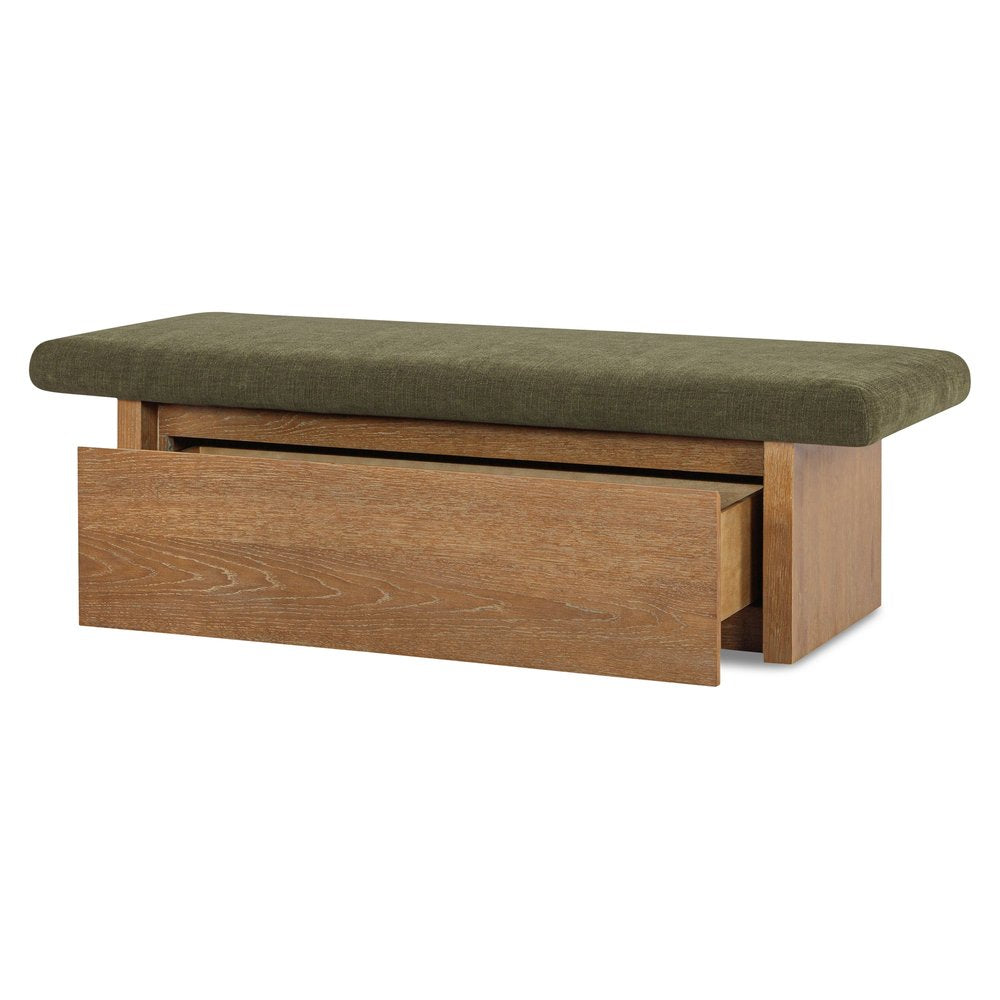 Moes Home - Gemma Storage Bench Dark Green - FO-1050-27 view 6