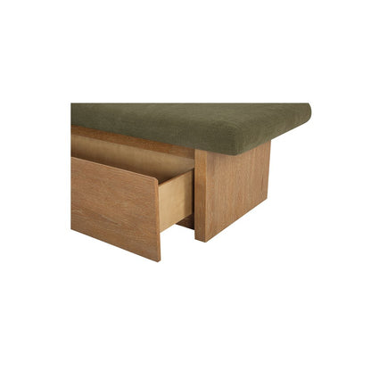 Moes Home - Gemma Storage Bench Dark Green - FO-1050-27 view 7