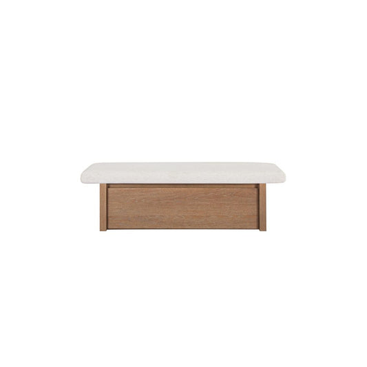Moes Home - Gemma Storage Bench Oat - FO-1050-05 view 2