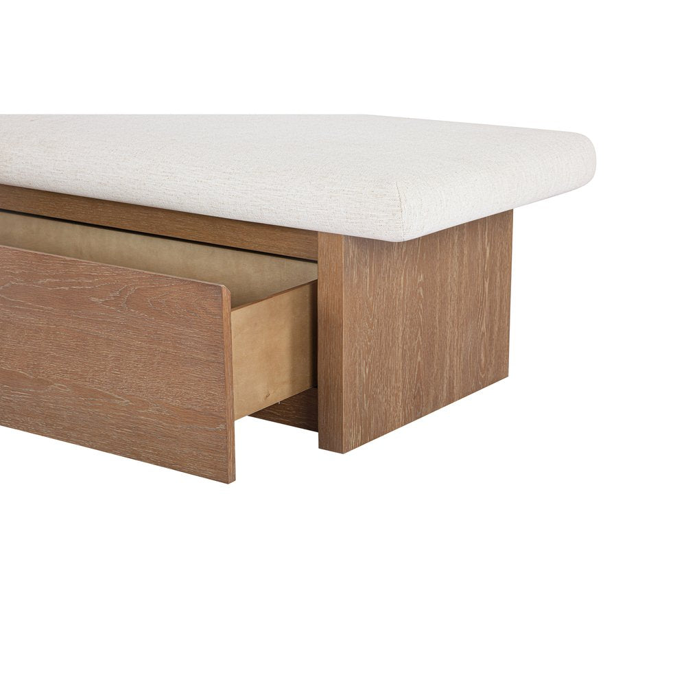 Moes Home - Gemma Storage Bench Oat - FO-1050-05 view 6