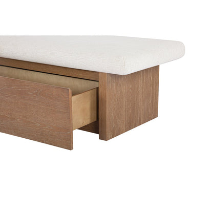 Moes Home - Gemma Storage Bench Oat - FO-1050-05 view 6