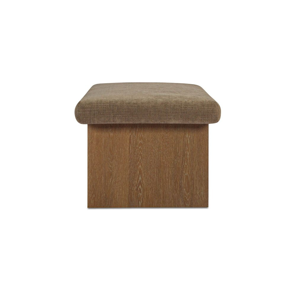 Moes Home - Gemma Storage Bench Taupe - FO-1050-39 view 3