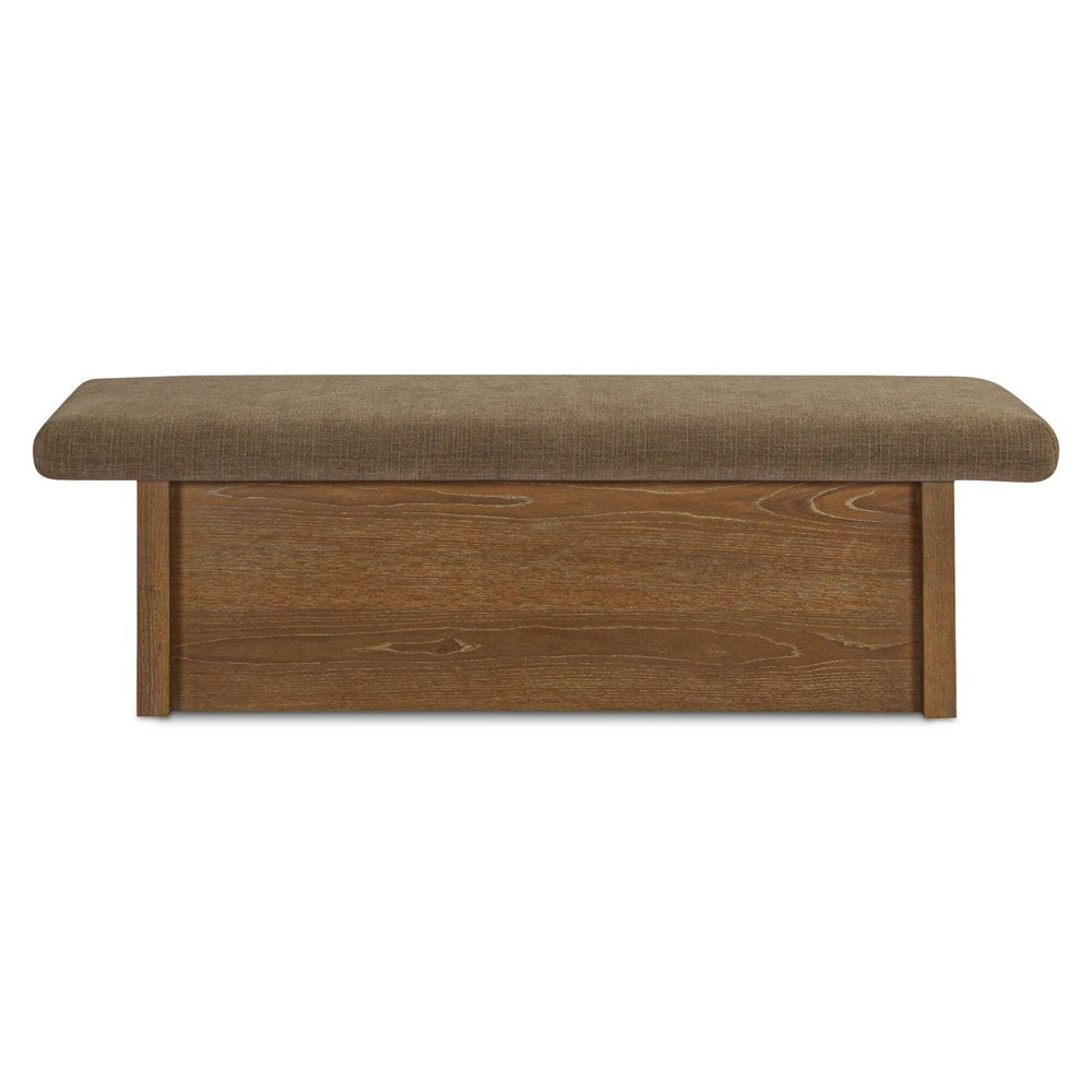 Moes Home - Gemma Storage Bench Taupe - FO-1050-39 view 4