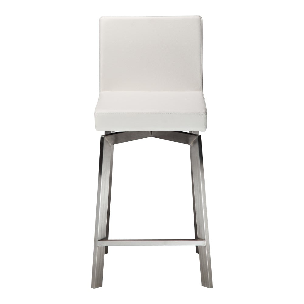 Moes Home - Giro Counter Stool in White - EH-1039-18 veiw 1