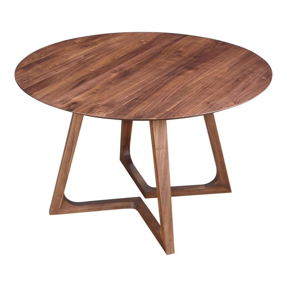 Moes Home - Godenza Dining Table Round in Walnut - CB-1003-03-0 veiw 3