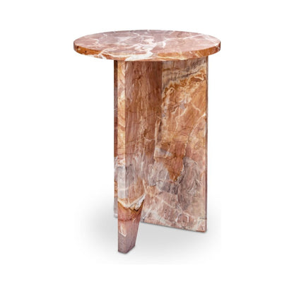 Moes Home - Grace Accent Table Orange Levante Marble - PJ-1021-12 view 3