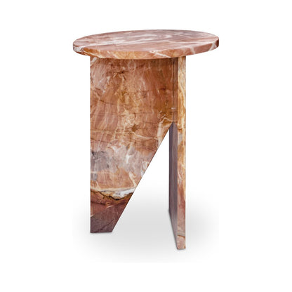 Moes Home - Grace Accent Table Orange Levante Marble - PJ-1021-12 view 4
