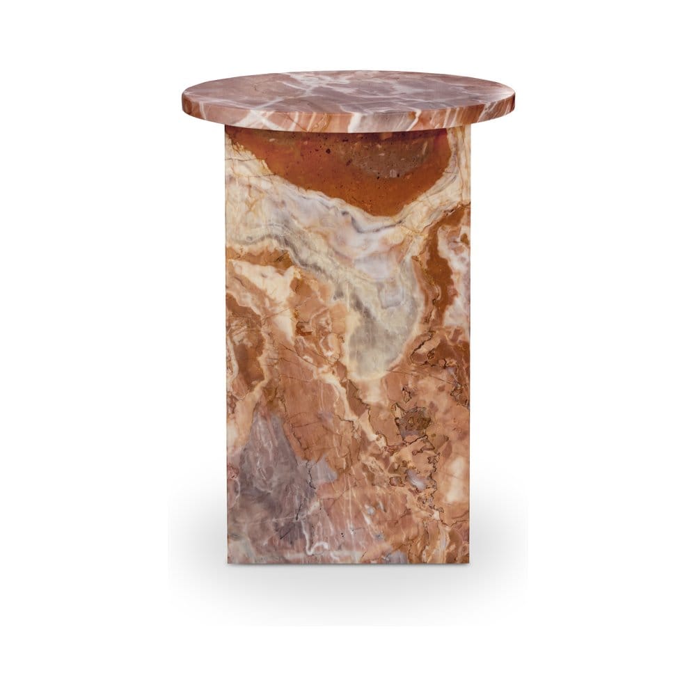 Moes Home - Grace Accent Table Orange Levante Marble - PJ-1021-12 view 5
