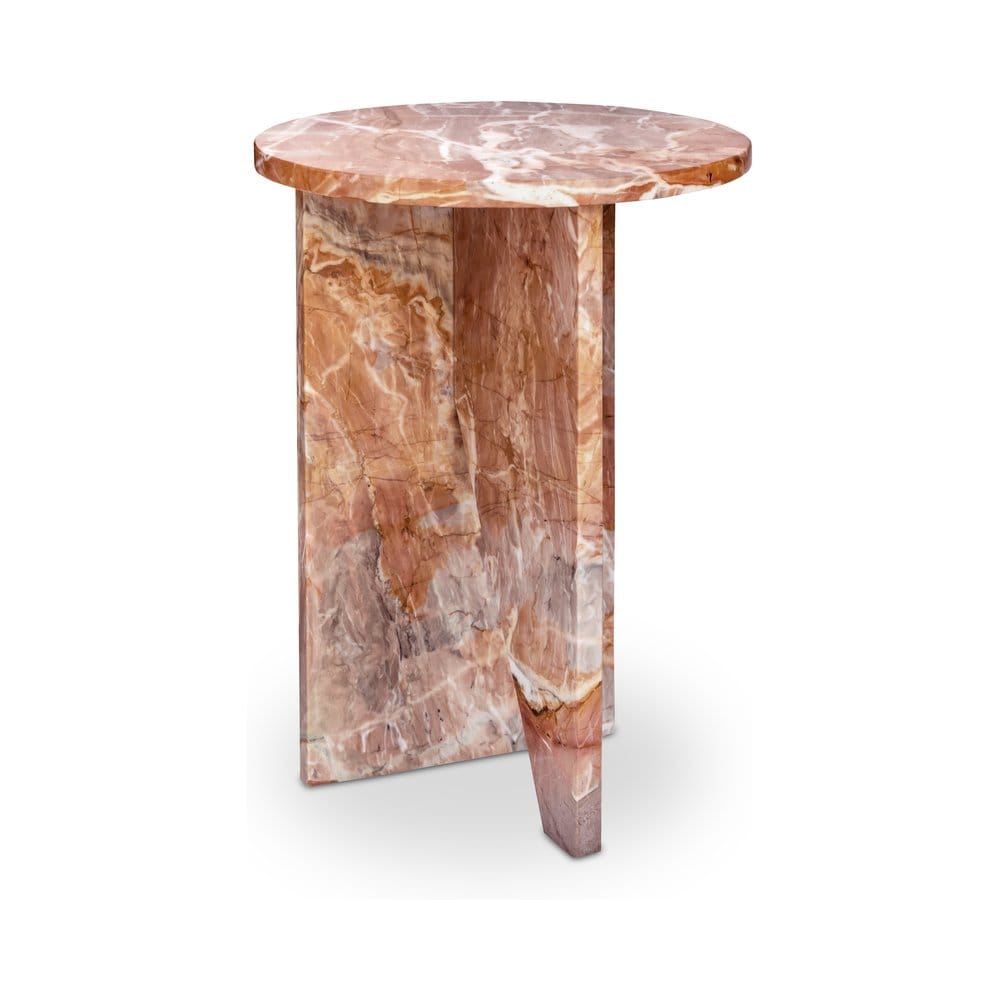 Moes Home - Grace Accent Table Orange Levante Marble - PJ-1021-12 view 6