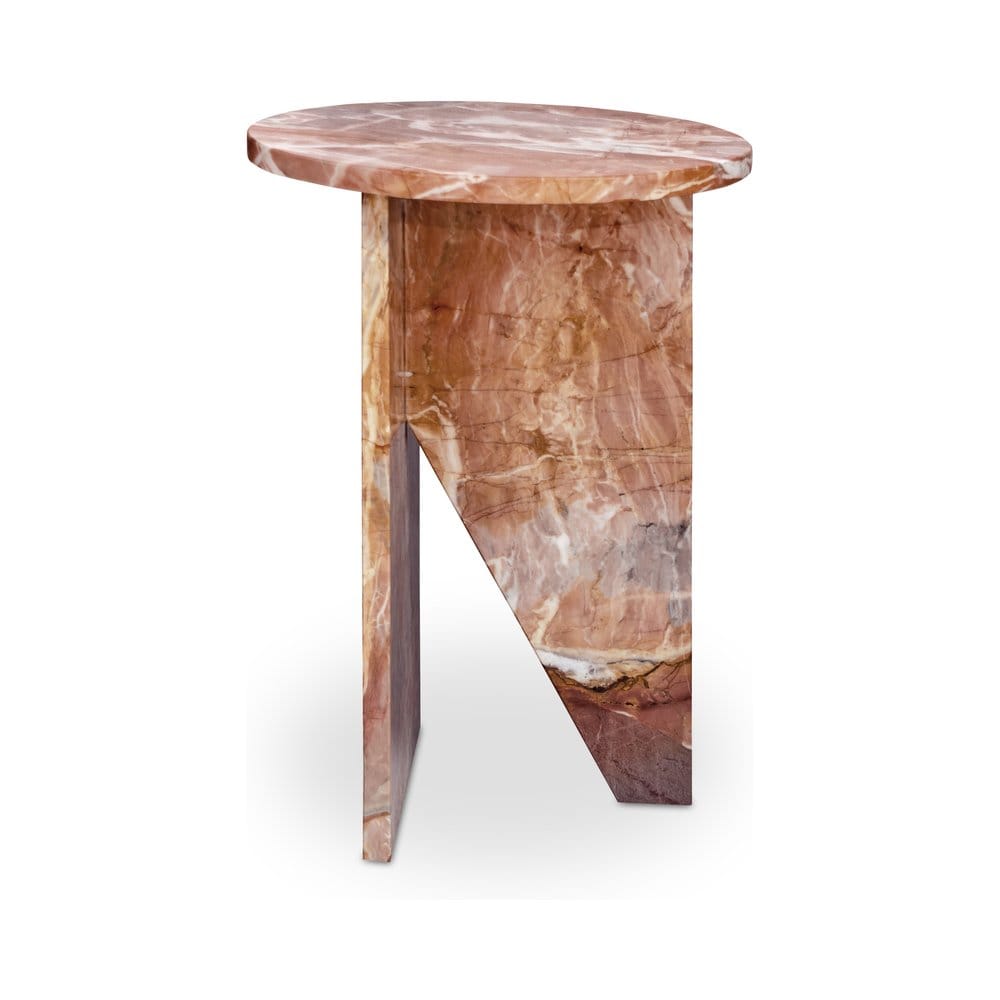 Moes Home - Grace Accent Table Orange Levante Marble - PJ-1021-12 view 7